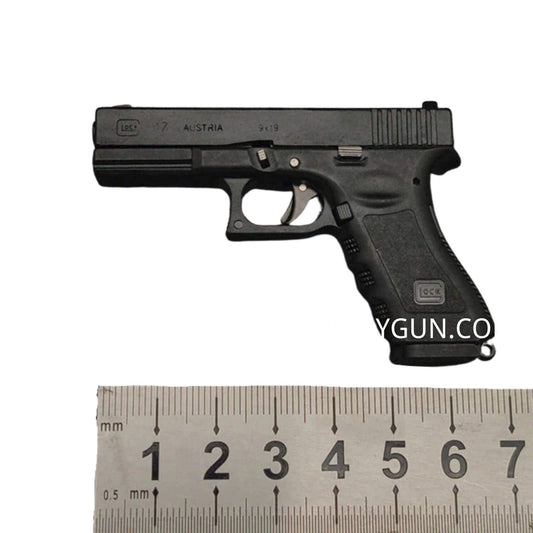 Mini Full Metal G17 Keychain Pistol: Portable and Realistic Gun Model with Ejected Shells, Easy Assembly